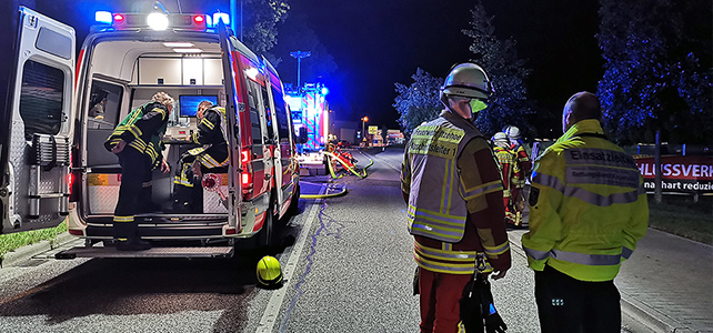 Gasleitung bei Bauarbeiten beschädigt