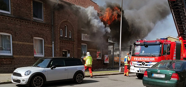 Ausgedehnter Wohnungsbrand