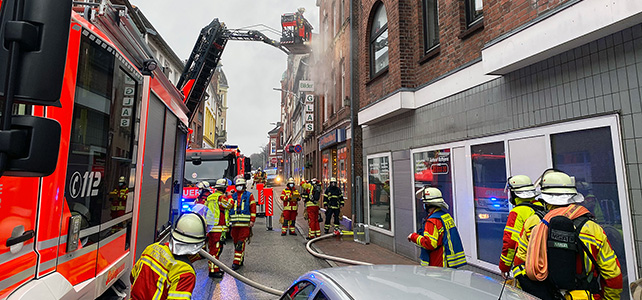 Wohnungsbrand in der Großen Paaschburg
