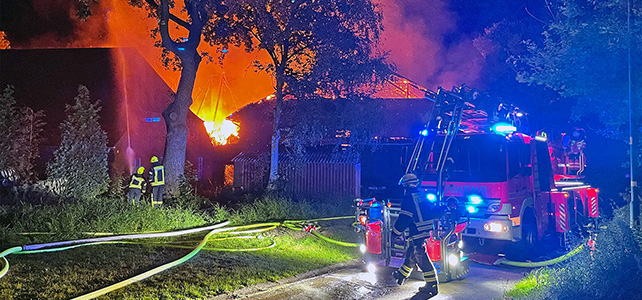 Überörtliche Löschhilfe in Oldendorf