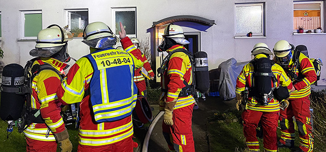 Feuerwehreinsatz in der Alten Landstraße