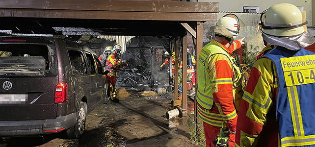 Feuer in der Neuen Straße