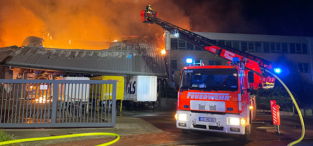 Großbrand in Schenefeld