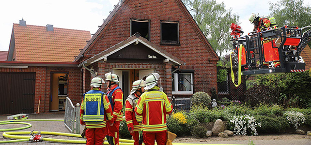 Ausgedehnter Zimmerbrand in Einfamilienhaus