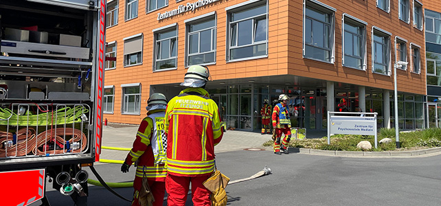 Brandmeldeanlage meldet zwei Feuer im Klinikum Itzehoe